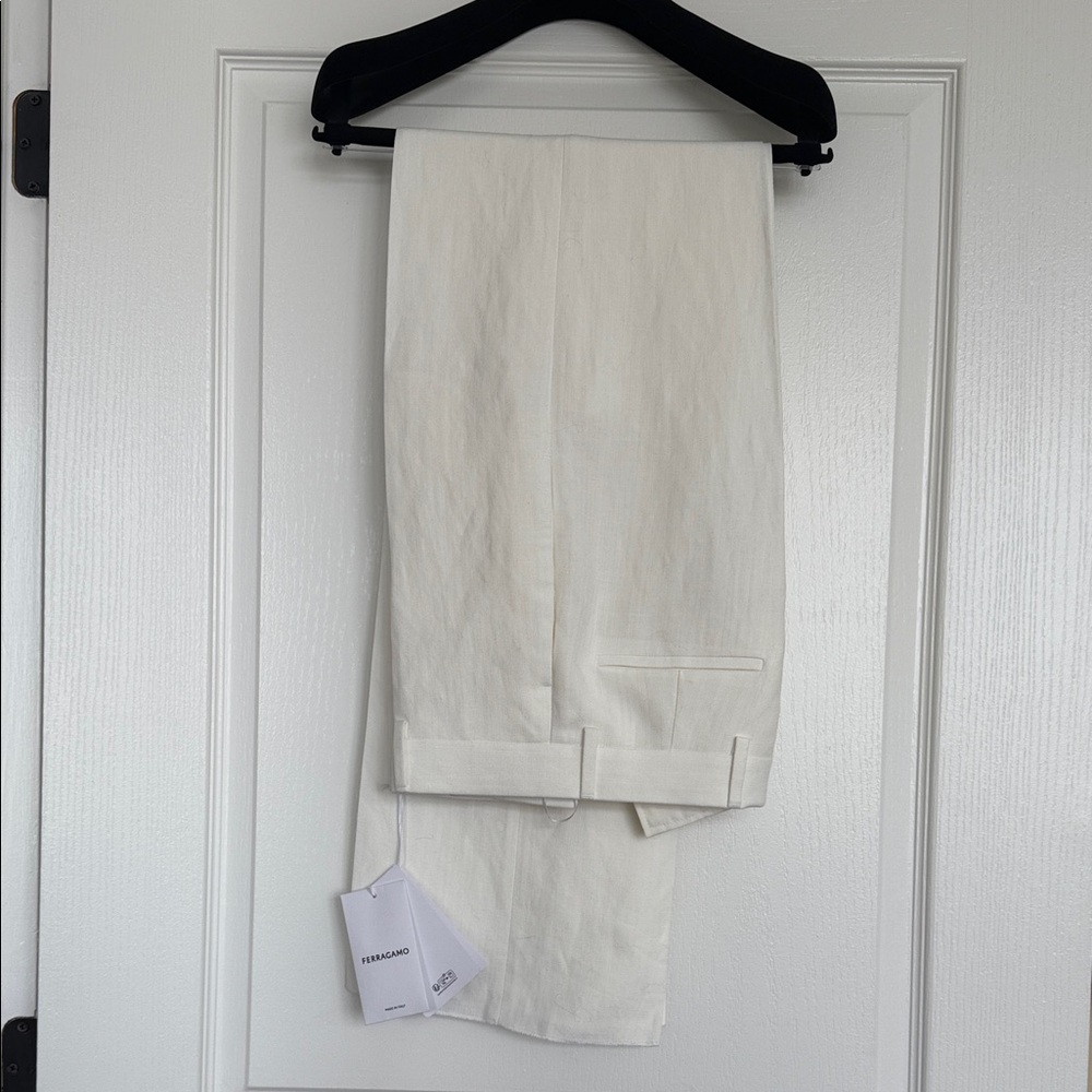 Salvatore Ferragamo Cream Women's Pantsuit